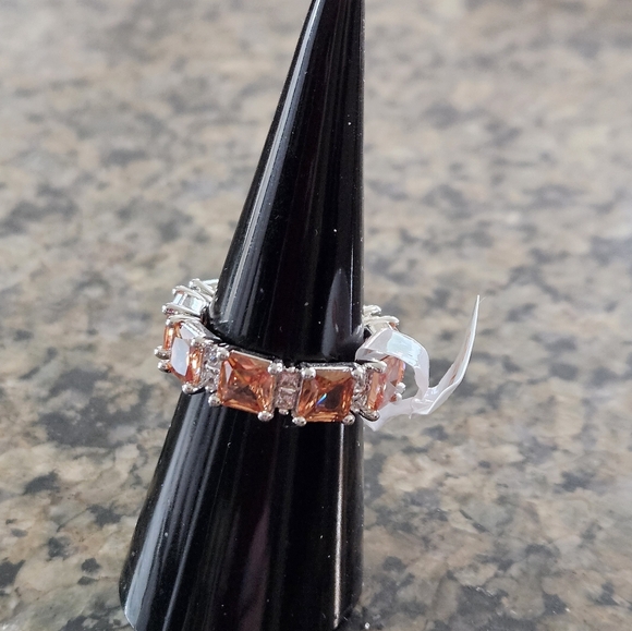 Bomb Party RBP8781 "Open My Heart" Amber Topaz November Birthday Sz 6 - Picture 3 of 5